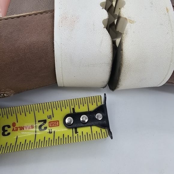 Steven by Steve Madden Womens Keanna Wedge Sandal Strappy Zip Up Brown Size 6.5M - Picture 11 of 12